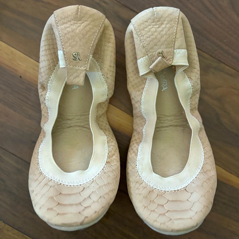 Yosi Samar pink foldable ballet flats